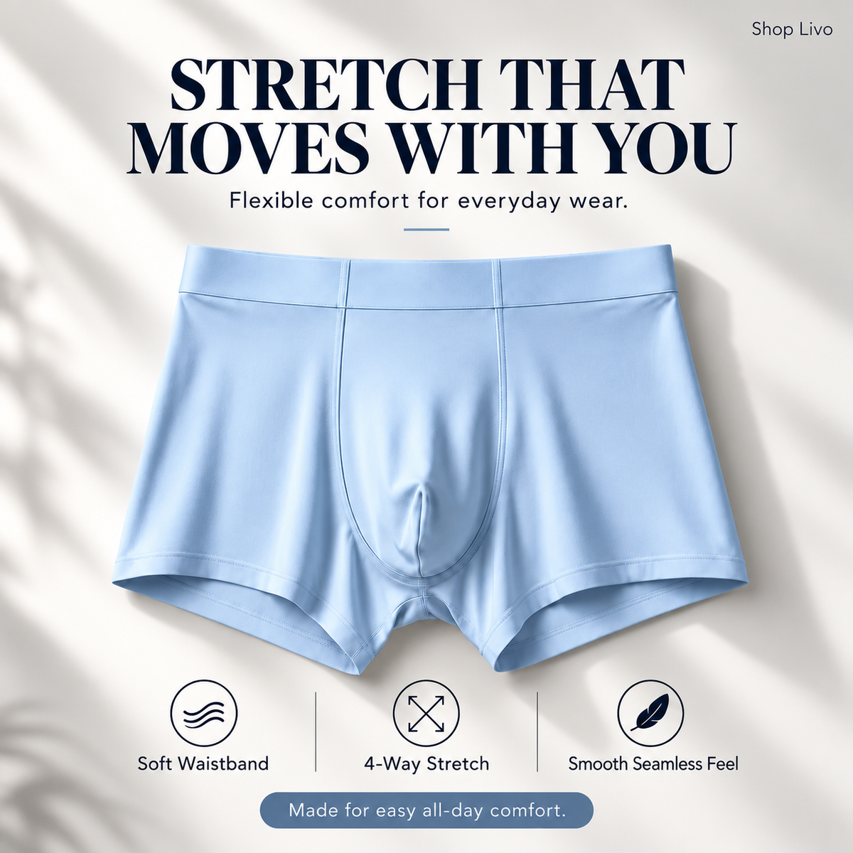 Men's Ultra Soft Ice Silk Lycra Material Comfortable Underwear | Light-Weight | Breathable | Anti-Bacterial