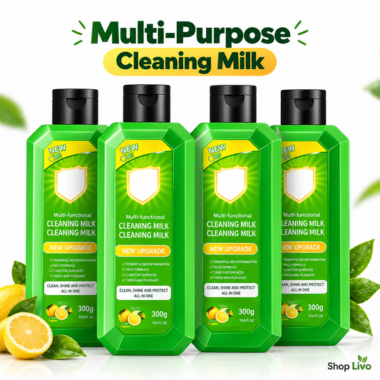 Multi-Purpose Kitchen Cleaner & Mopping Liquid (200ml, Pack of 4) – Powerful Heavy-Duty Stain Remover & Degreaser Cream